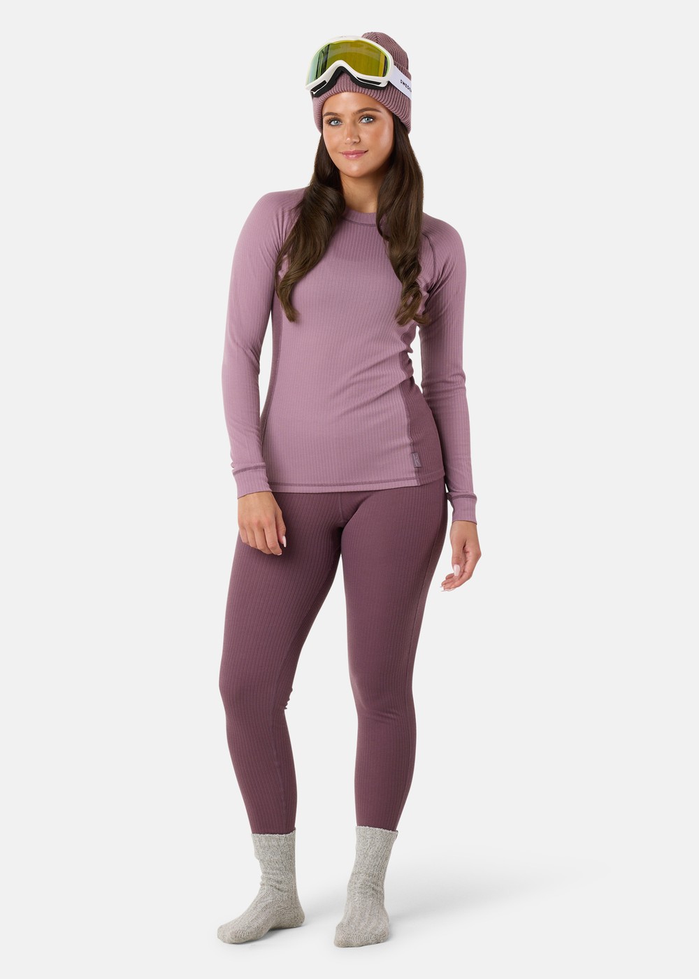 Nordic Active Base Layer Set W II, Dk. Mauve/Pale Mauve, 38, Funktionsunderställ | Sport & aktivitet - Friluftsliv - Vandringskläder - Underställ - Funktionsunderställ | Padelspecialisterna