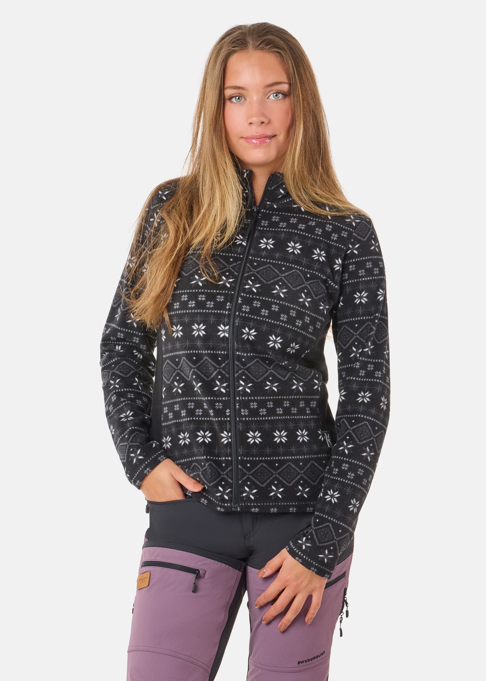 Idre Fleece Iii W, Black/White, 46, Tröjor | Dam - Aktivitet - Outdoorkläder - Tröjor | Padelspecialisterna