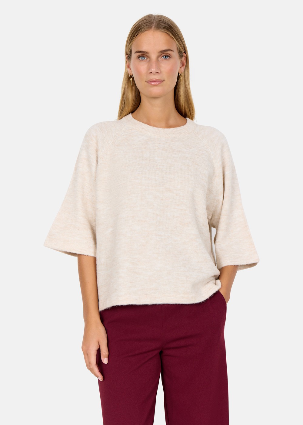 Sc-Orlean 1, Cream Melange, 2xl, Stickat | Dam - KlÀder - Tröjor - Stickat | Padelspecialisterna