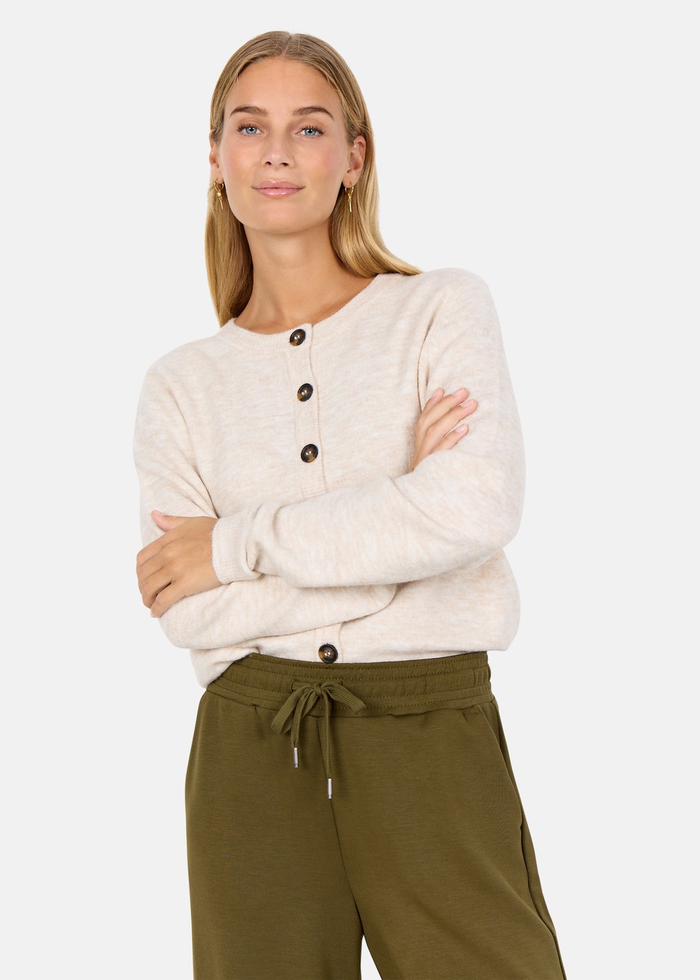 Sc-Orlean 2, Cream Melange, L, Sweatshirts | Dam - Kläder - Tröjor - Sweatshirts | Padelspecialisterna
