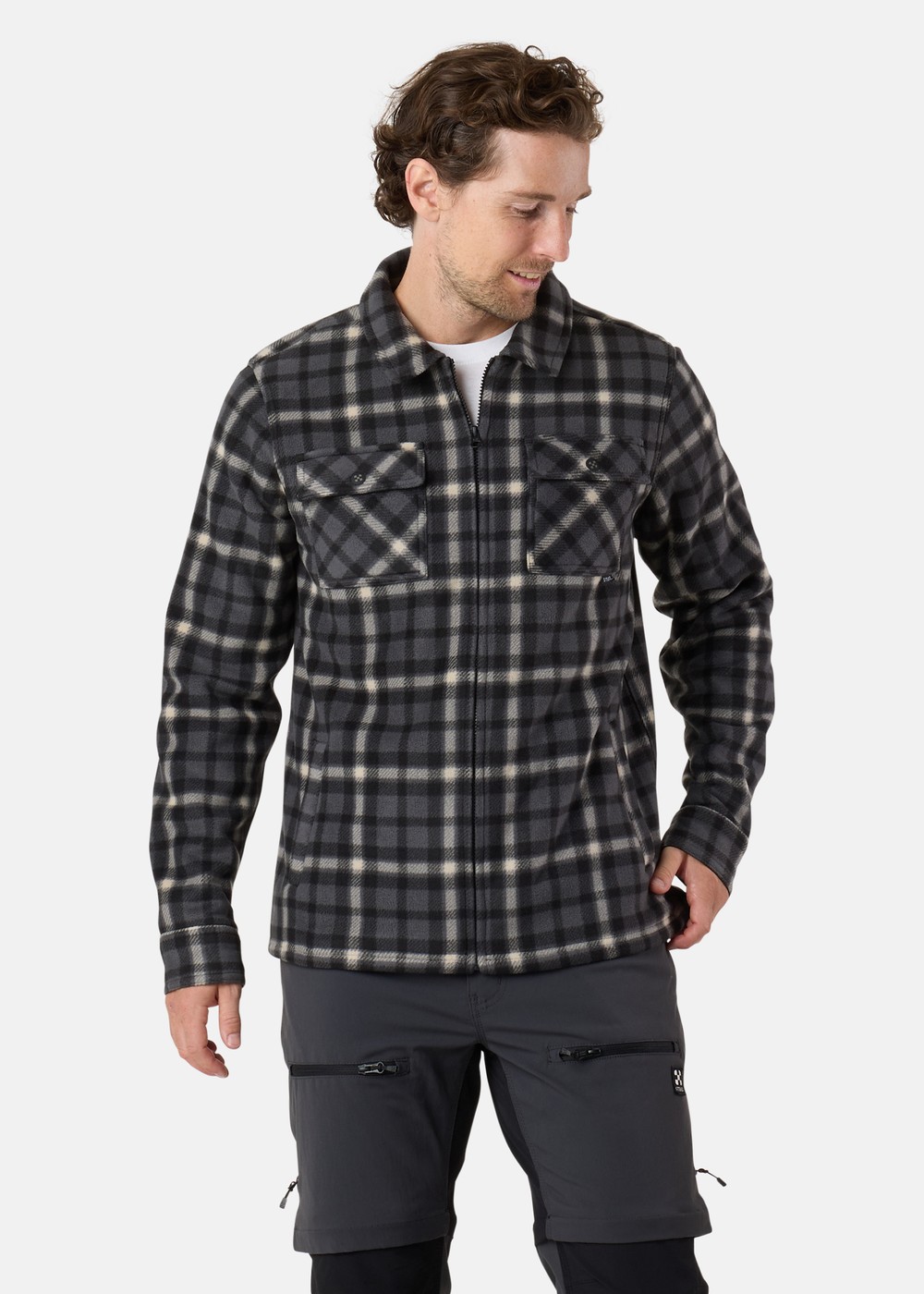 Colorado Warm Overshirt, Charcoal Check, L, Vårjackor | Herr - Kläder - Jackor - Vårjackor | Padelspecialisterna