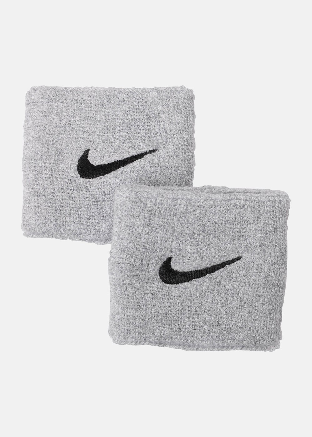 Nike Swoosh Wristbands 2 Pk, Matte Silver/Black, Onesize, Träningstillbehör | Herr - Aktivitet - Träningskläder - Träningstillbehör | Padelspecialisterna