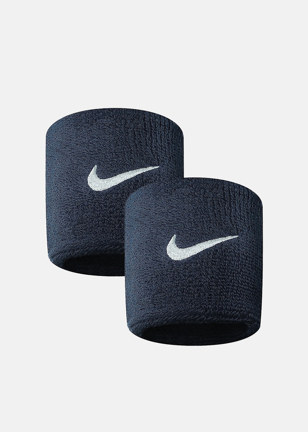 Nike Swoosh Wristbands 2 Pk, Obsidian/White, Onesize, Träningstillbehör | Herr - Aktivitet - Träningskläder - Träningstillbehör | Padelspecialisterna