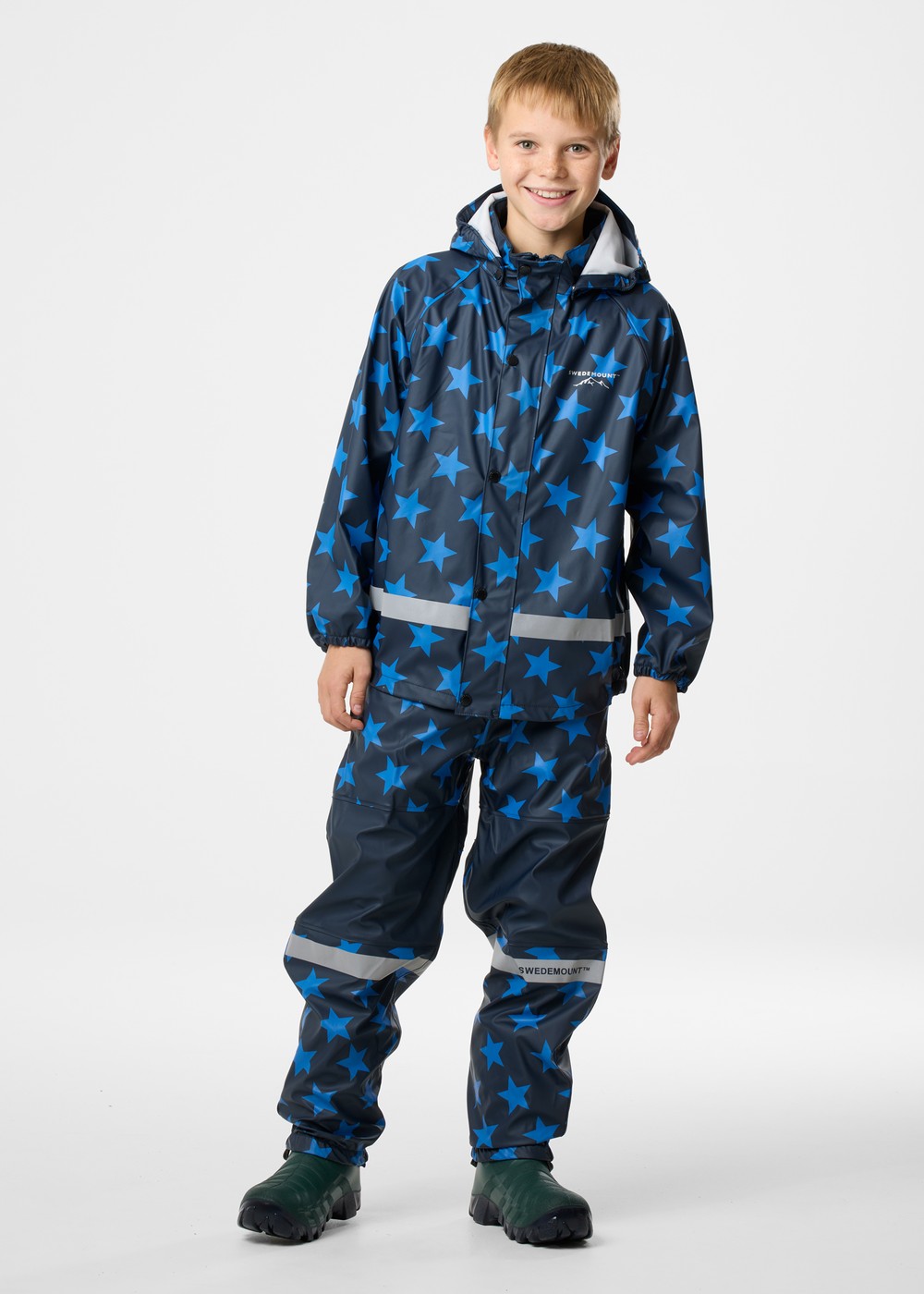 Drop Rain Set Jr, Dk. Navy/Blue, 100, Regnjackor | Junior - Kläder - Regnkläder - Regnjackor | Padelspecialisterna
