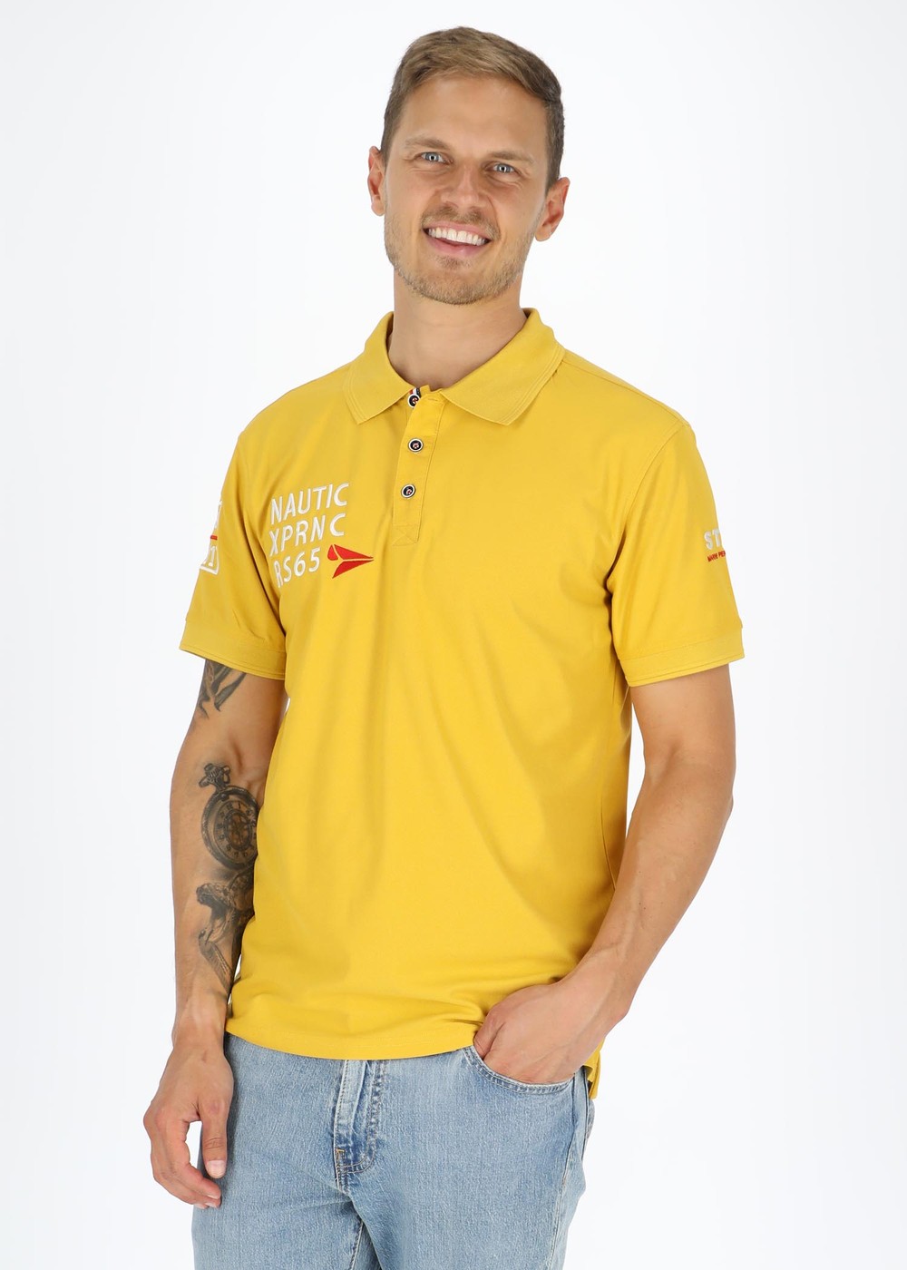 Skagen Piké, Yellow, S, Golfpikéer | Sport & aktivitet - Sporter - Golf - Golfpikéer | Padelspecialisterna