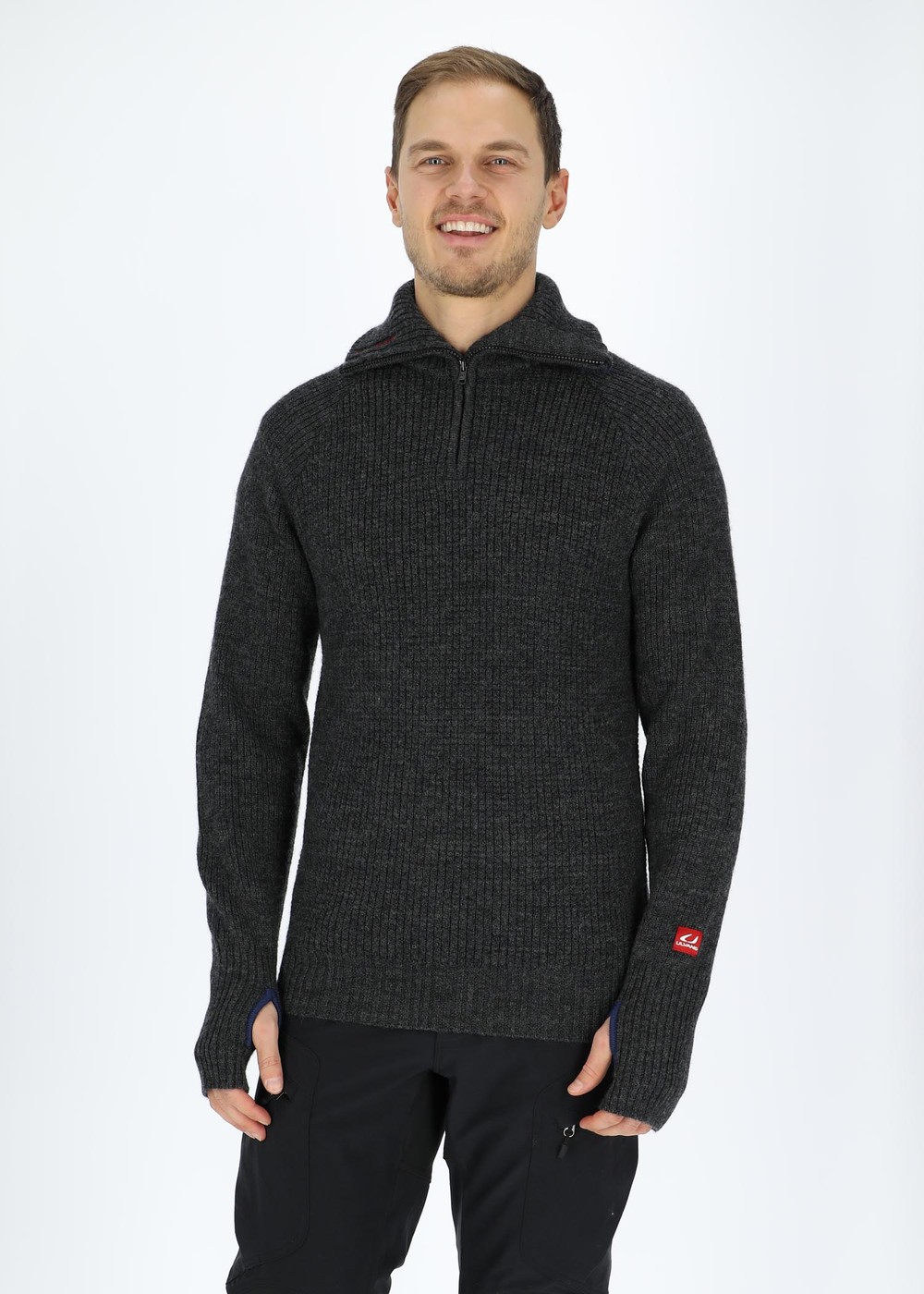Rav Sweater With Zip, Charcoal Melange, Xs, Mode | Mode | Padelspecialisterna