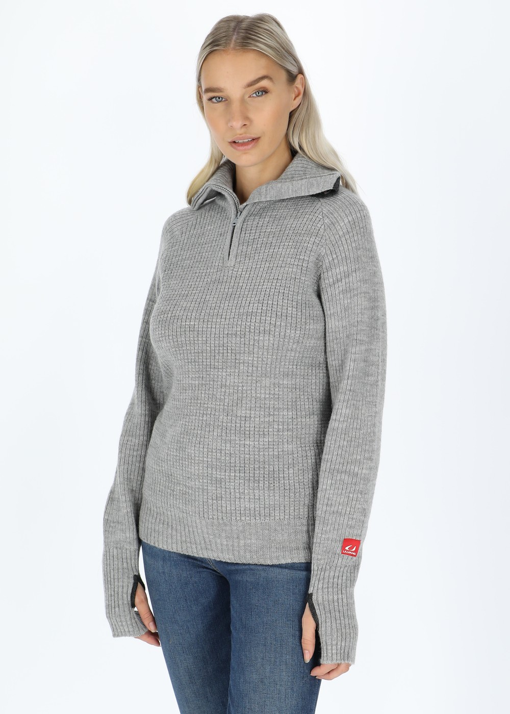 Rav Sweater With Zip, Grey Melange, Xl, Mode | Mode | Padelspecialisterna