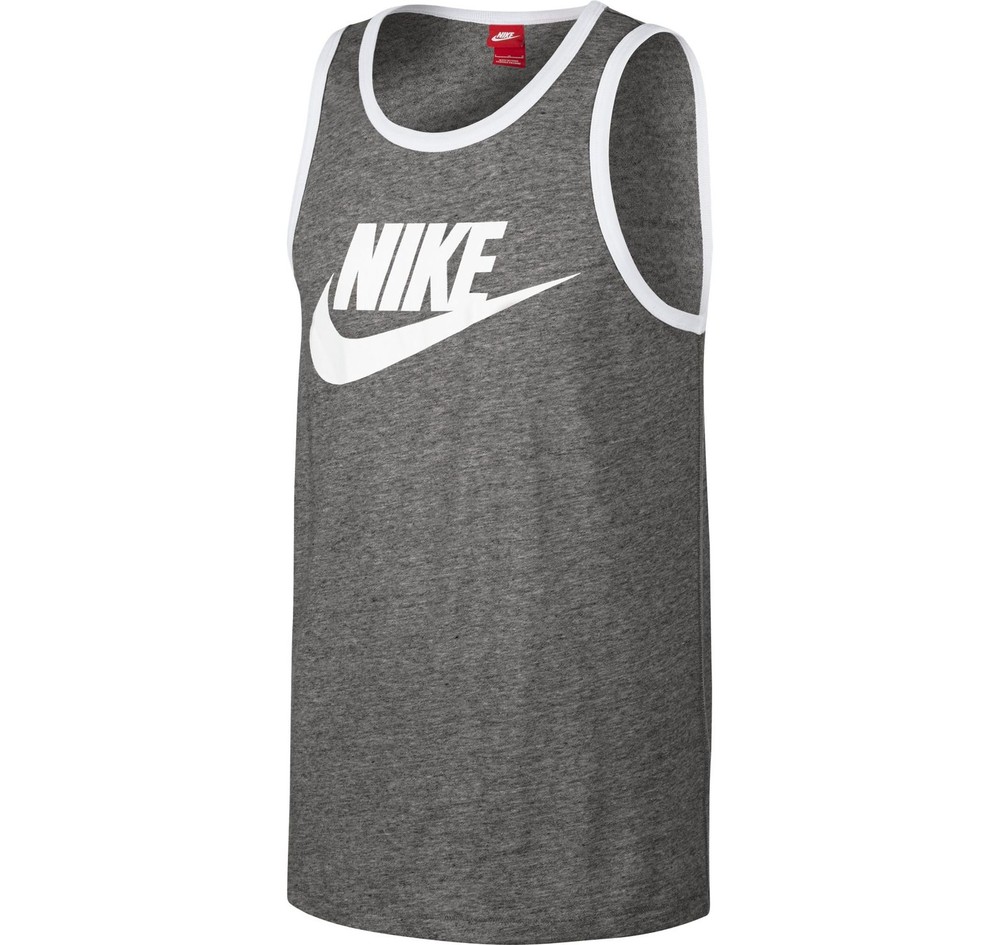 nike ace logo tank white