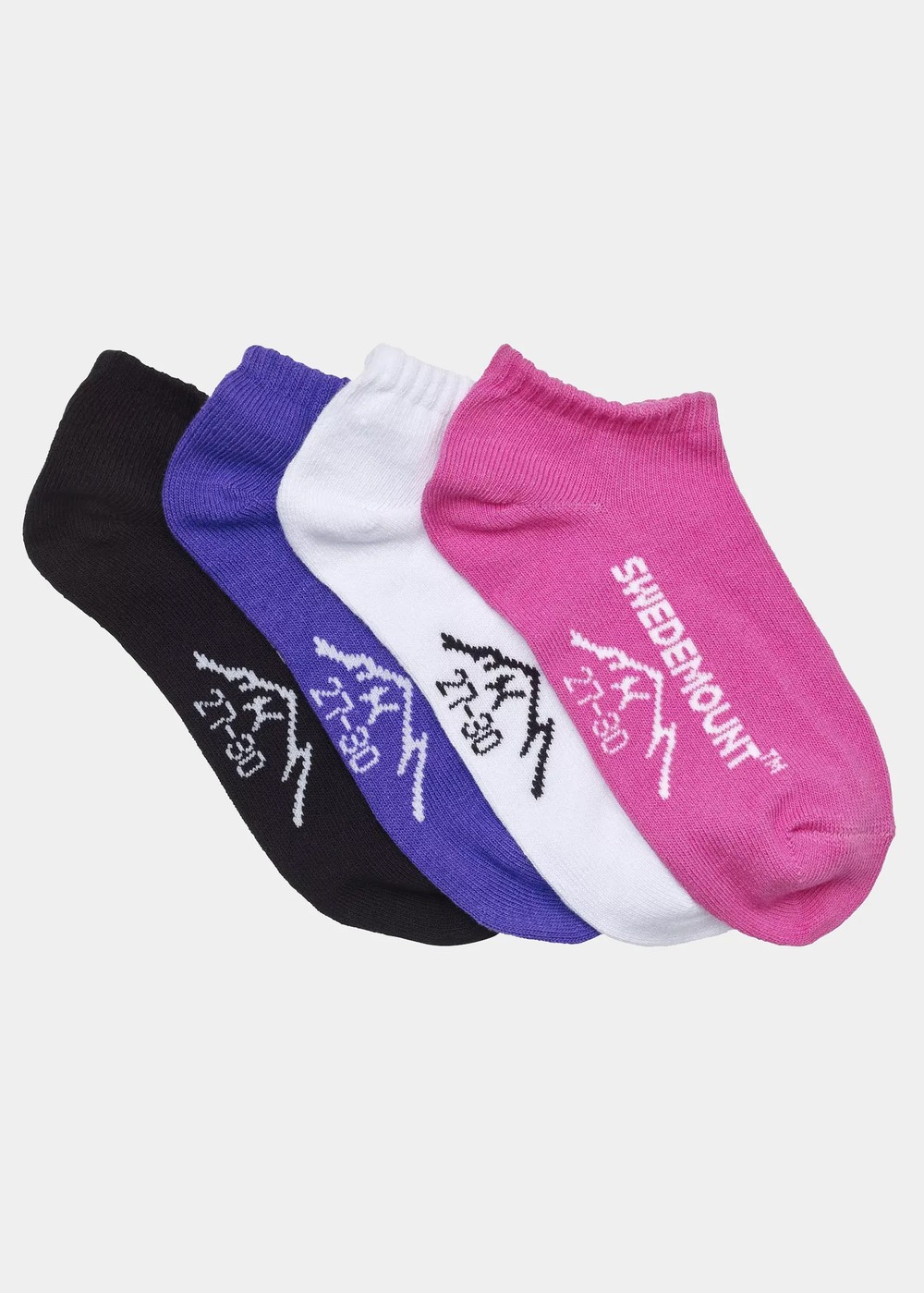 Kids Ankle Socks 4-Pack, Mix, 23-26, Bomullsstrumpor | Junior - KlÀder - Strumpor - Bomullsstrumpor | Padelspecialisterna
