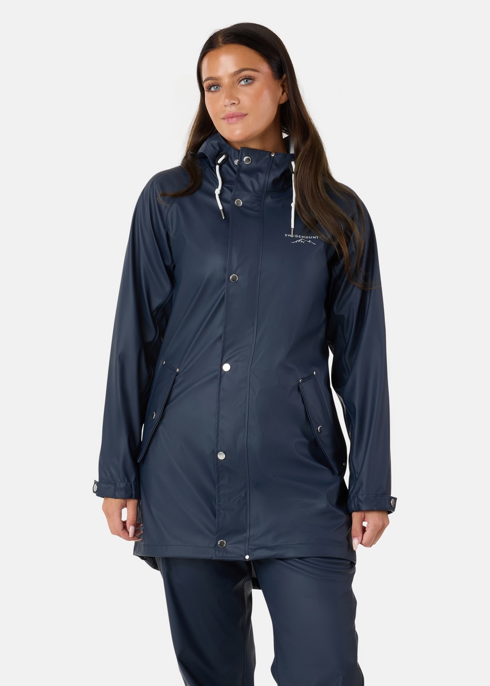 Väderöarna Coat W, Navy, 42, Regnjackor | Dam - Kläder - Regnkläder - Regnjackor | Padelspecialisterna