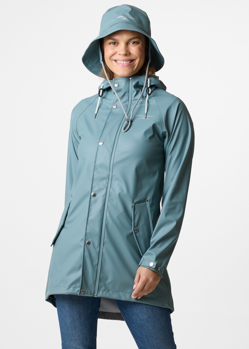 Väderöarna Coat W, Seaweed Green, 34, Regnjackor | Dam - Kläder - Regnkläder - Regnjackor | Padelspecialisterna