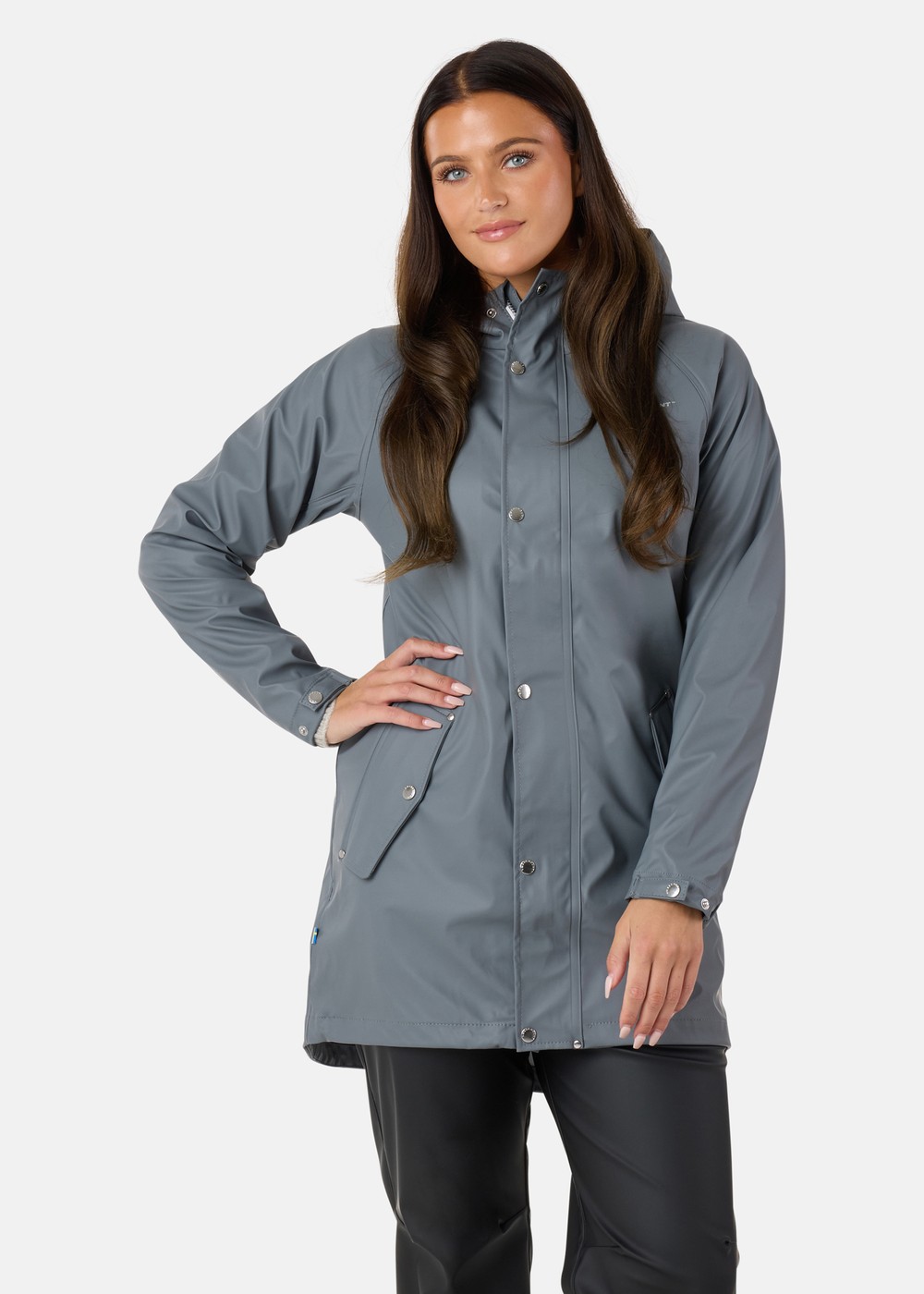 Väderöarna Coat W, Grey, 50, Regnjackor | Dam - Kläder - Regnkläder - Regnjackor | Padelspecialisterna