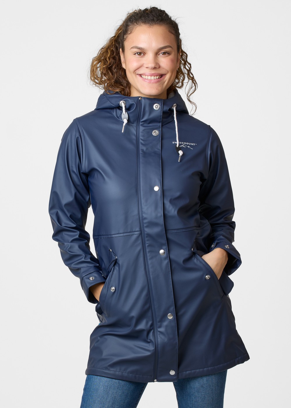 Lammö Coat W, Navy, 48, Regnjackor | Dam - Kläder - Regnkläder - Regnjackor | Padelspecialisterna