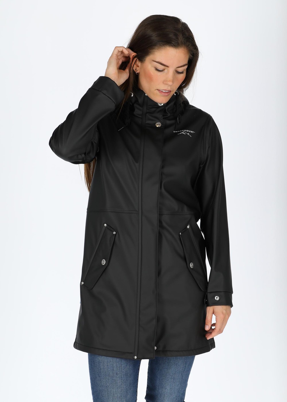 Lammö Coat W, Black, 36, Regnjackor | Dam - Kläder - Regnkläder - Regnjackor | Padelspecialisterna