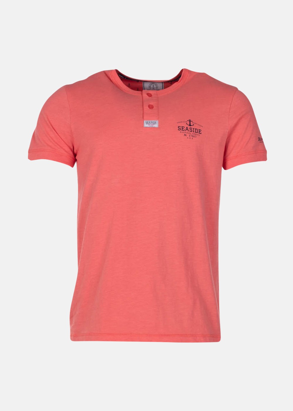 Coos Bay Tee, Coral, S, Strandkläder | Herr - Kläder - Badkläder - Strandkläder | Padelspecialisterna