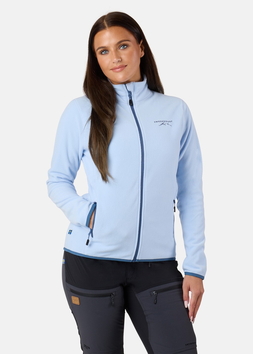 Stryn Fleece W, Lt Blue/Navy, 44, Fleecetröjor | Dam - Kläder - Tröjor - Fleecetröjor | Padelspecialisterna