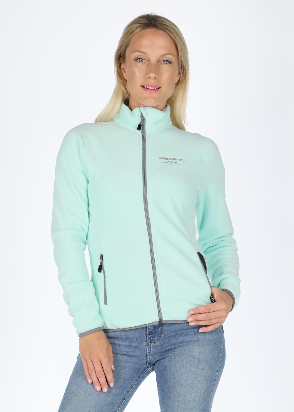 Stryn Fleece W, Mint/Grey, 38, Fleecetröjor | Dam - KlÀder - Tröjor - Fleecetröjor | Padelspecialisterna