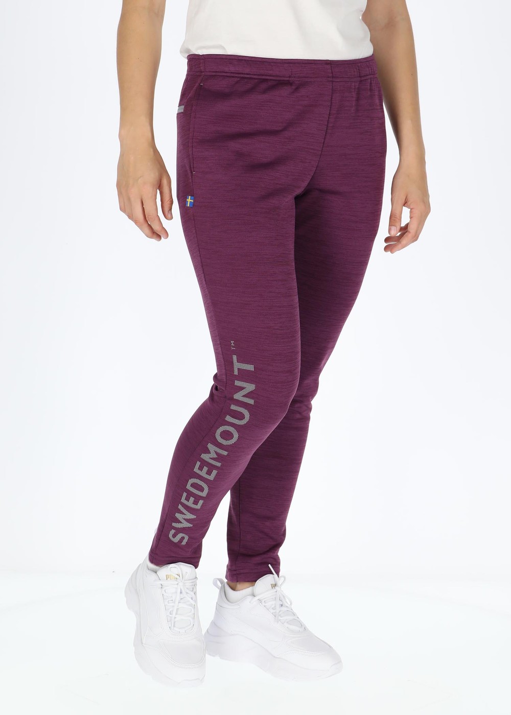 Training Logo Pants W, Plum, 34, Sweatpants | Dam - Kläder - Byxor - Sweatpants | Padelspecialisterna