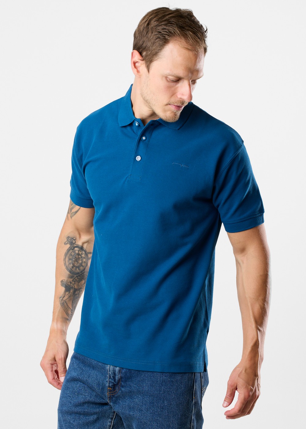 Shirt 1673, Sky Blue, L, Piketröjor | Herr - Kläder - Piketröjor | Padelspecialisterna