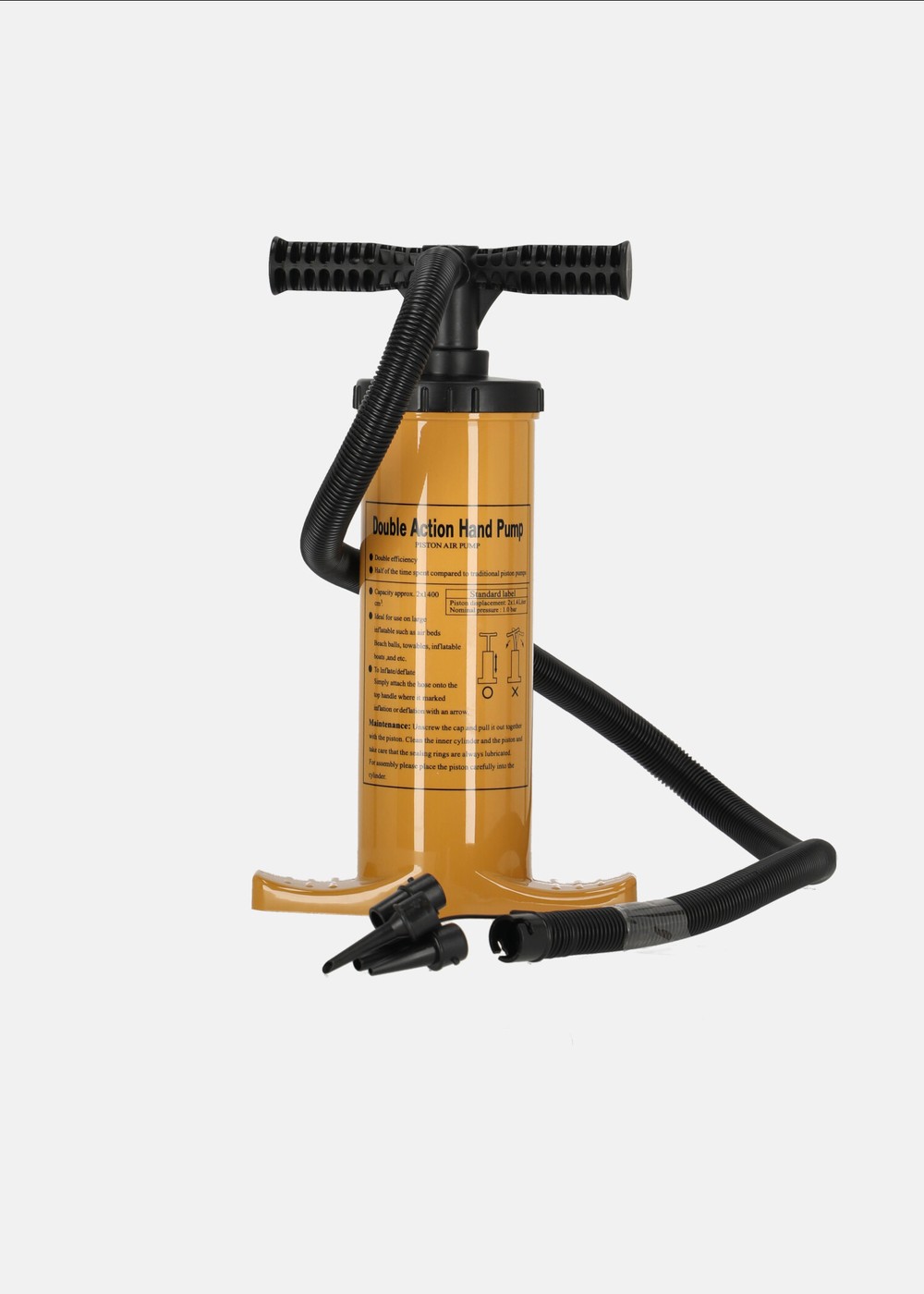 Fotpump, Dubbelverkande L, Onecolour, Onesize, Camping | Sport & aktivitet - Friluftsliv - Camping | Padelspecialisterna