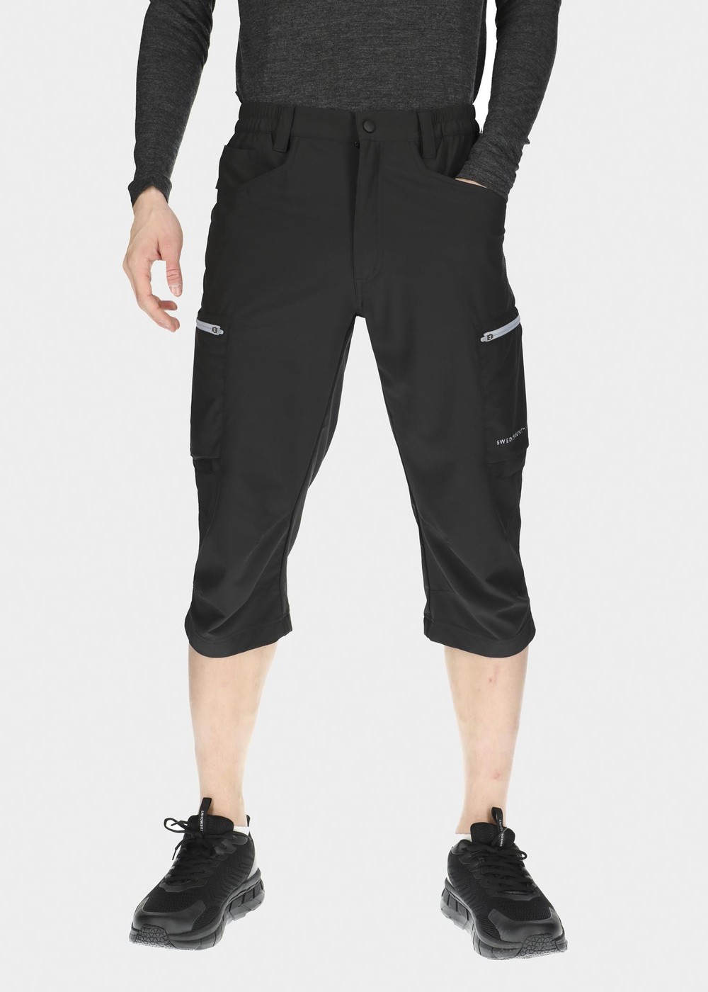 Glittertind 3/4 Pants, Black/Grey, S, Vandringsbyxor | Herr - Kläder - Byxor - Vandringsbyxor | Padelspecialisterna