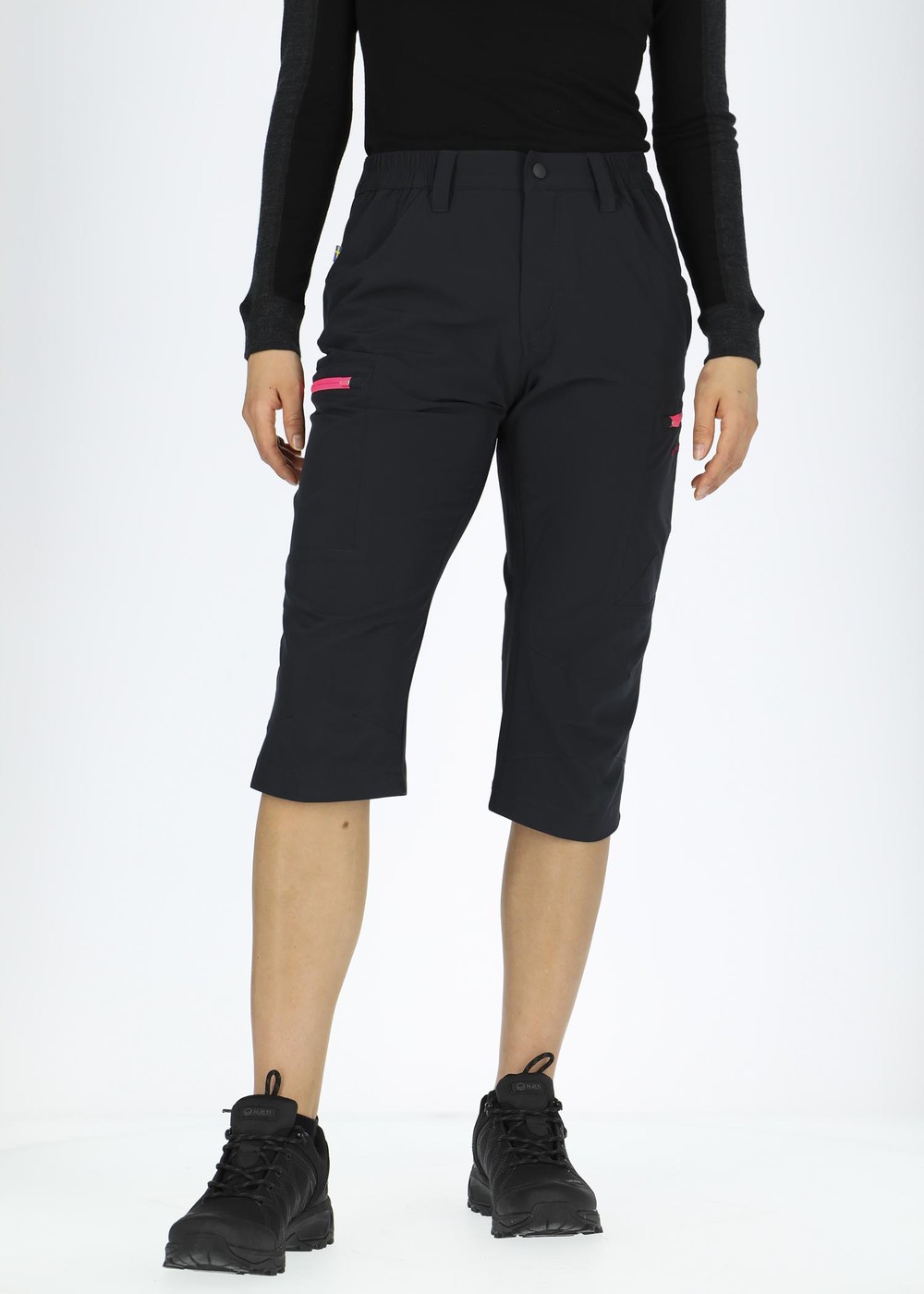 Glittertind 3/4 Pants W, Charcoal/Fuchsia, 40, Vandringsbyxor | Dam - Kläder - Byxor - Vandringsbyxor | Padelspecialisterna