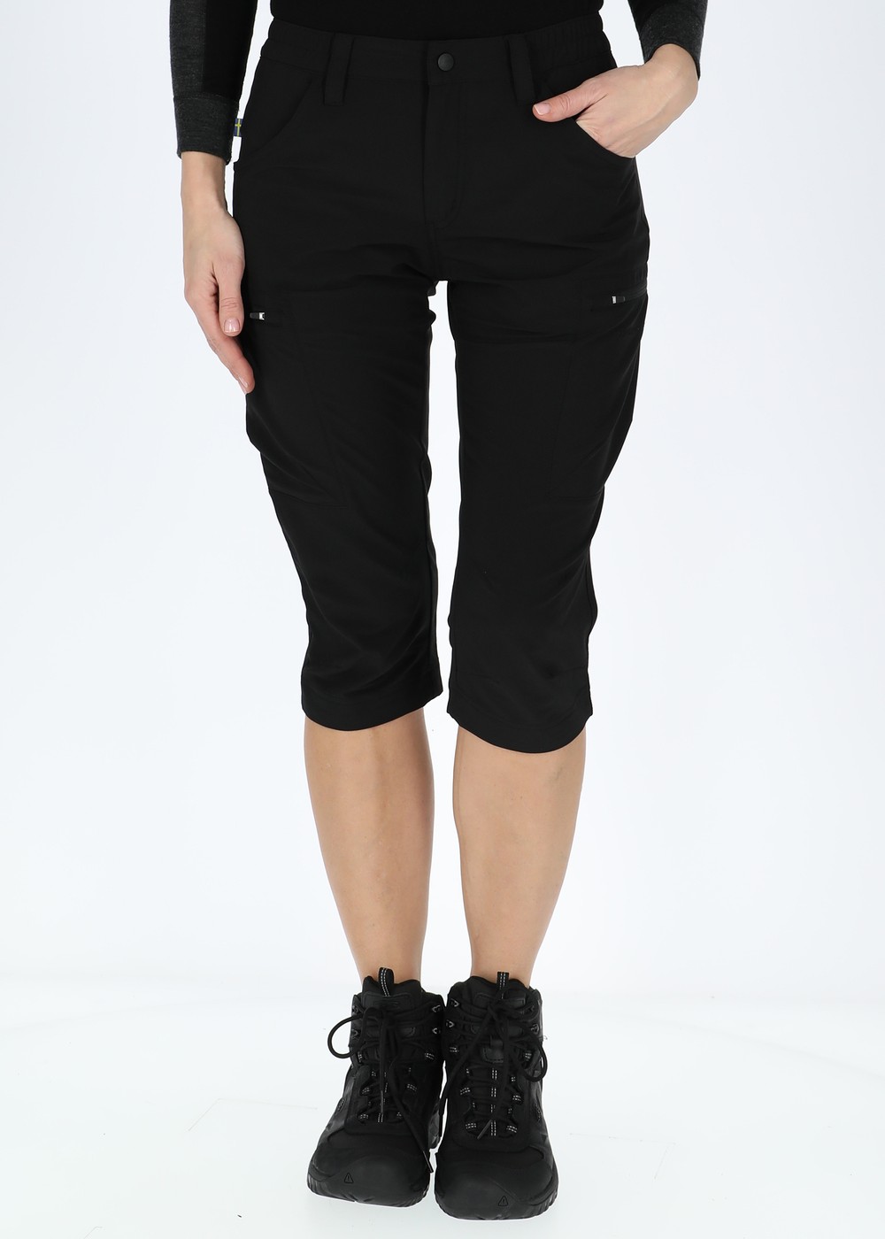 Glittertind 3/4 Pants W, Black/Black, 36, Vandringsbyxor | Dam - Kläder - Byxor - Vandringsbyxor | Padelspecialisterna