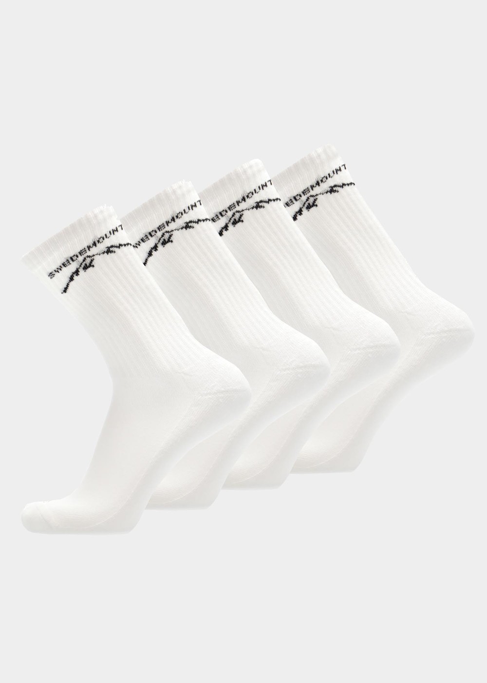 Sport Socks 4-Pack, White, 43-46, Bomullsstrumpor | Dam - Kläder - Strumpor - Bomullsstrumpor | Padelspecialisterna