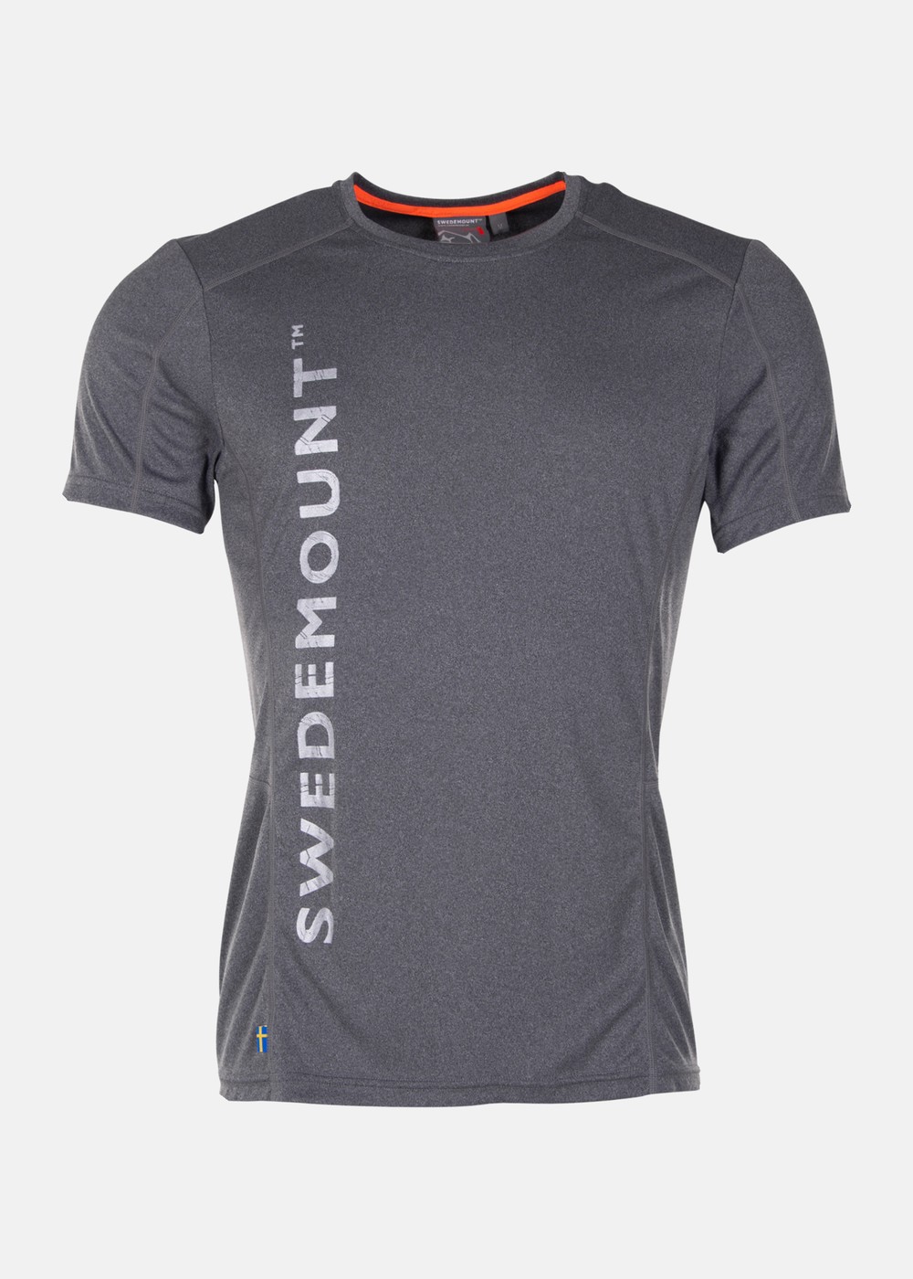 Training Logo Tee, Dk Grey Melange/Orange, S, Kläder Och Skor | Sport & aktivitet - Sporter - Padel - Kläder och skor | Padelspecialisterna