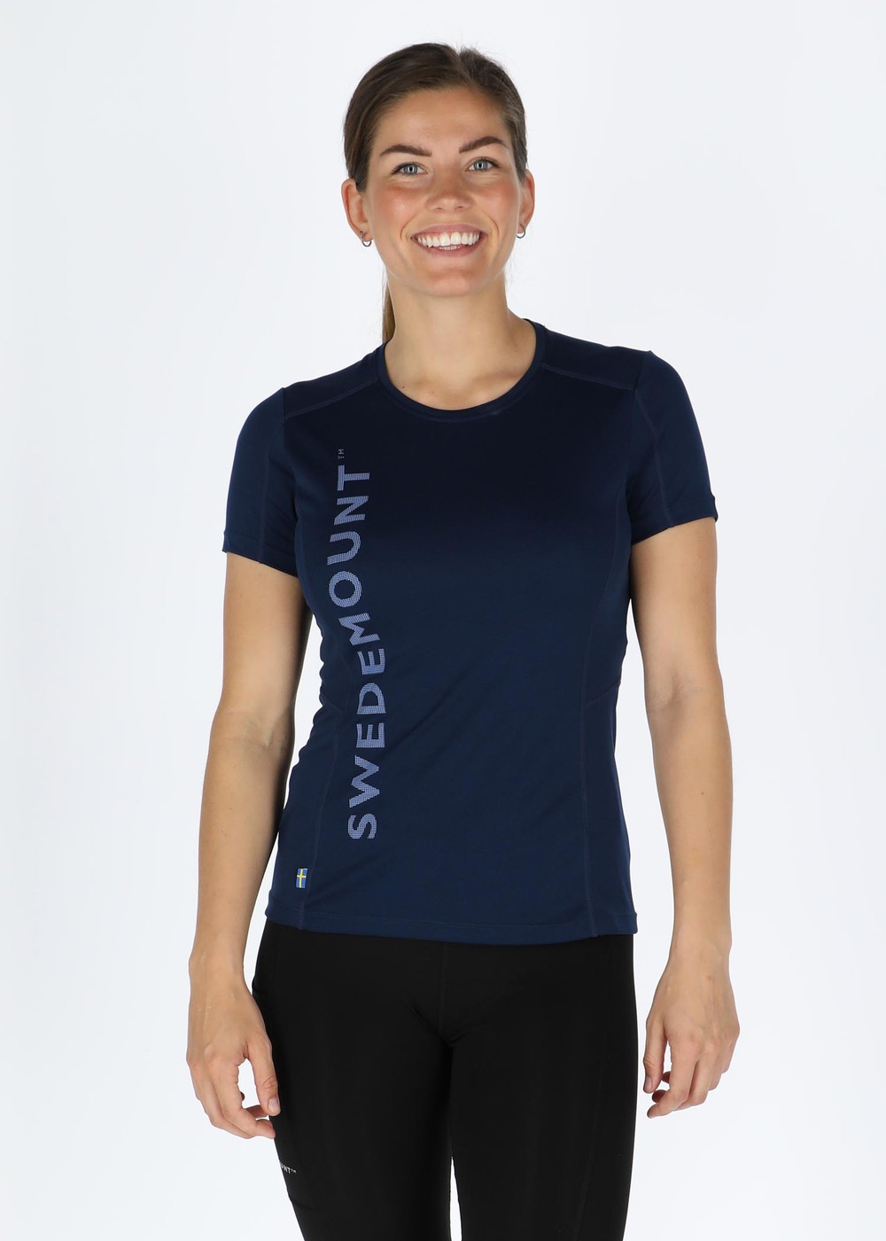 Training Logo Tee W, Navy Melange/Lt Blue Melange, 40, Tränings-T-Shirts | Dam - Aktivitet - Träningskläder - Tränings-t-shirts | Padelspecialisterna