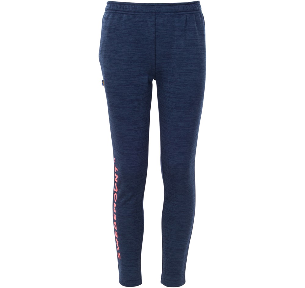 Training Logo Pants Jr, Navy Melange/Apricot Melange, 160, Sweatpants | Junior - Aktivitet - Träningskläder - Sweatpants | Padelspecialisterna