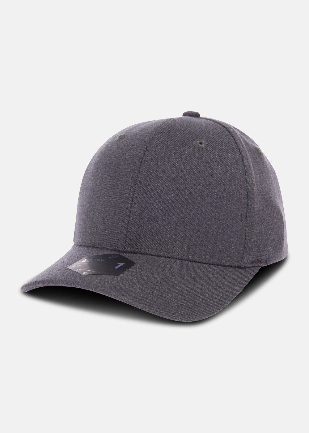 Crown 1 Premium Baseball Cap, Dk Grey Melange, S/M, Hattar | Herr - Accessoarer - Kepsar & Hattar | Padelspecialisterna