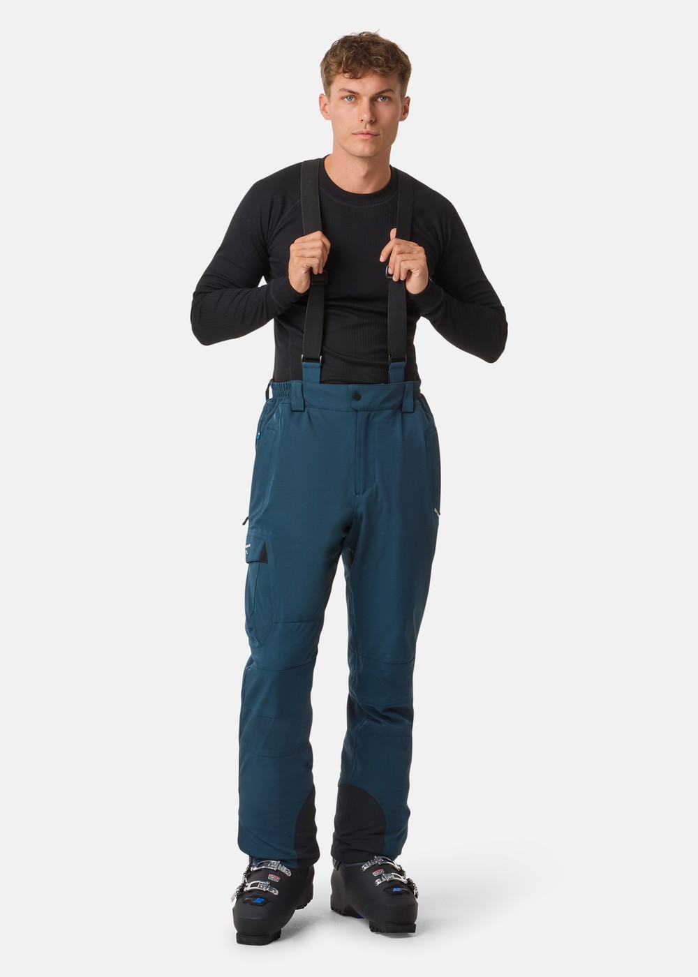 St.Anton Softshell Ski Pants, Dk. Steel Green/Black, L, Skidbyxor | Sport & aktivitet - Sporter - Alpin skidåkning - Skidbyxor | Padelspecialisterna
