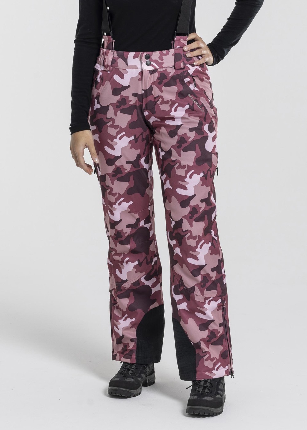 Cervinia Ski Pants W, Pink Camouflage, 36, Skidbyxor | Sport & aktivitet - Sporter - Alpin skidåkning - Skidbyxor | Padelspecialisterna