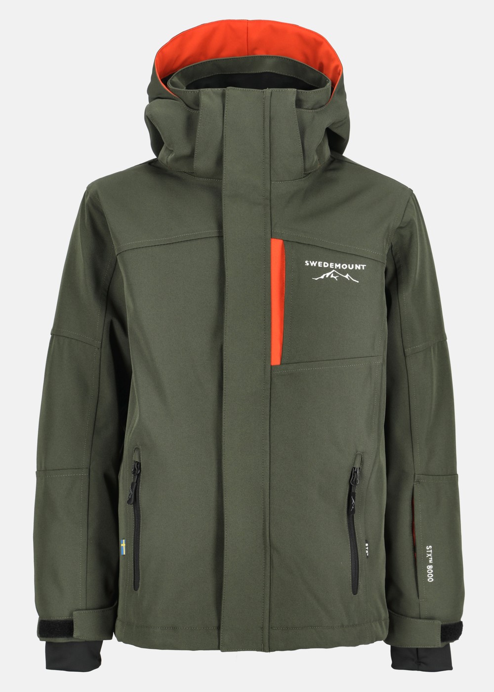 St. Anton Jacket Jr, Dk. Olive Green/Burned Orange, 152, Skidjackor | Junior - Kläder - Jackor - Skidjackor | Padelspecialisterna