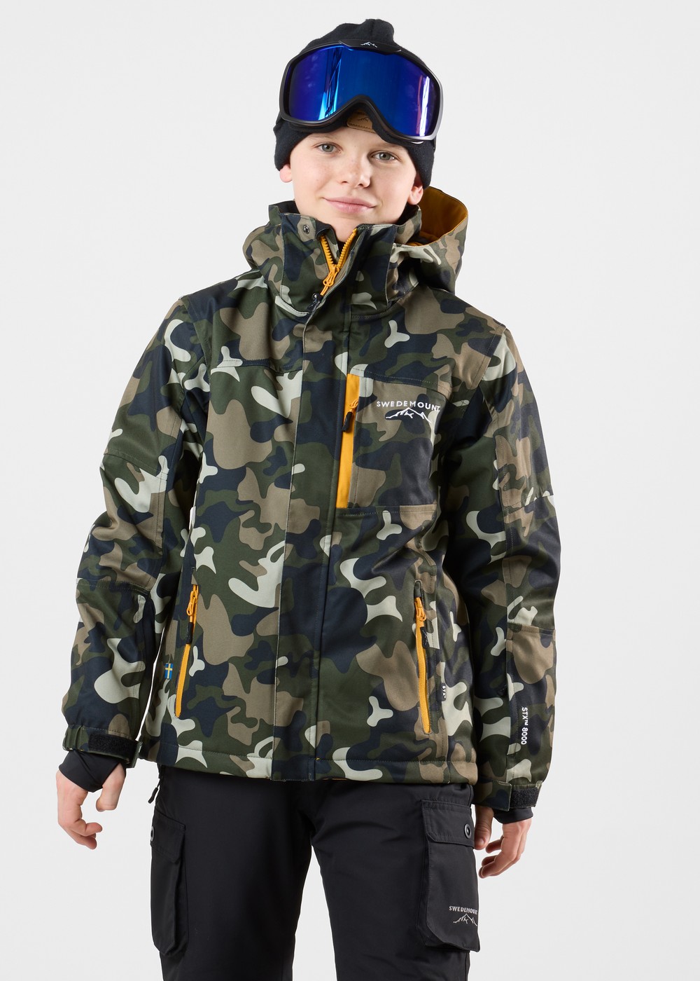 St. Anton Jacket Jr, Green Camouflage/Mustard Yello, 164, Skidjackor | Junior - Kläder - Jackor - Skidjackor | Padelspecialisterna