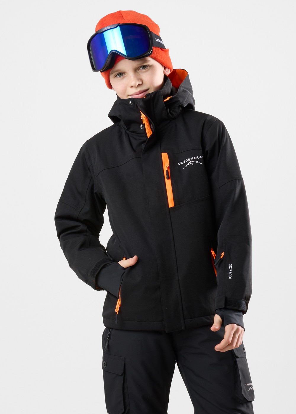 St. Anton Jacket Jr, Black/Orange, 152, Skidjackor | Junior - Kläder - Jackor - Skidjackor | Padelspecialisterna