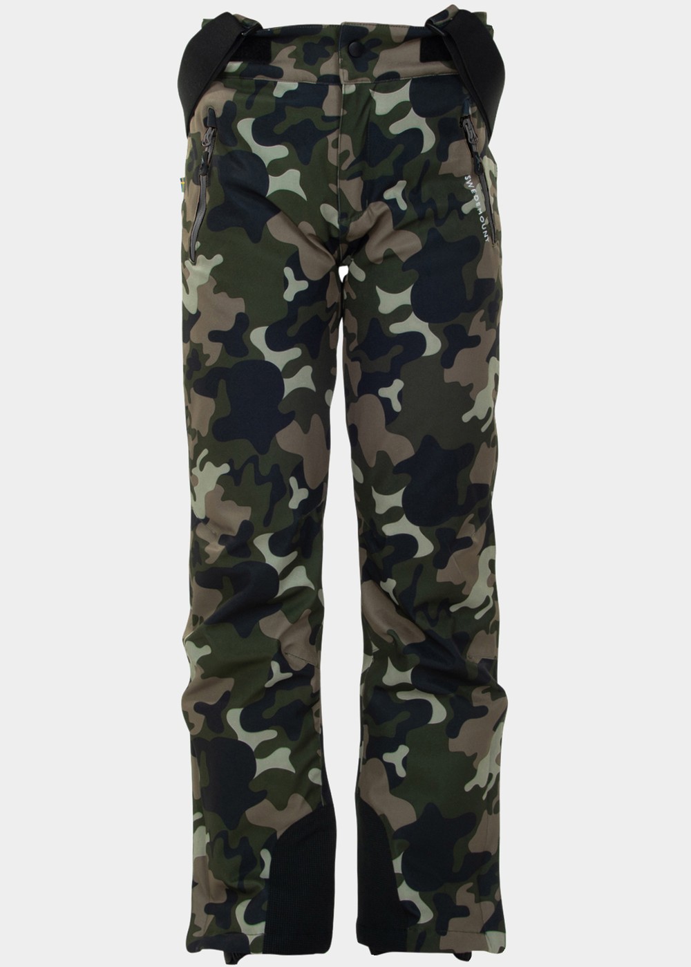 Ski Pants Jr, Green Camouflage, 140, Skidbyxor | Sport & aktivitet - Sporter - Alpin skidåkning - Skidbyxor | Padelspecialisterna