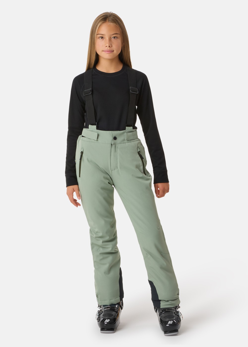 Ski Pants Jr, Seaweed Green/Dk. Olive Green, 152, Skidbyxor | Sport & aktivitet - Sporter - Alpin skidåkning - Skidbyxor | Padelspecialisterna