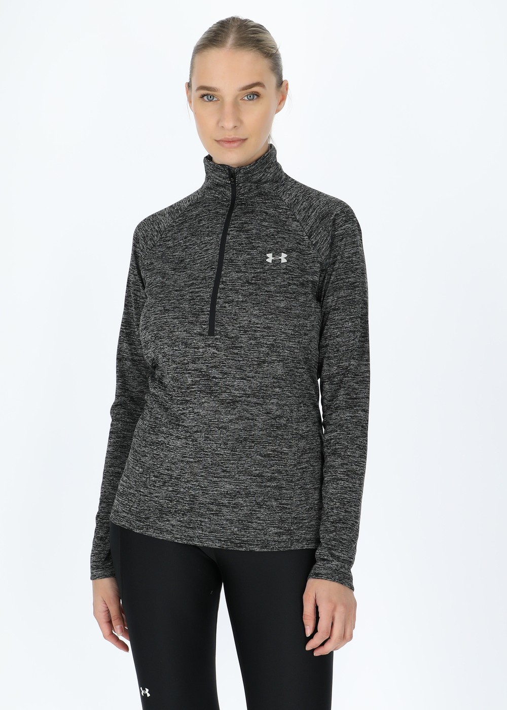 Tech 1/2 Zip - Twist, Black, S, Löpartröjor | Dam - Aktivitet - Löparkläder - Löpartröjor | Padelspecialisterna