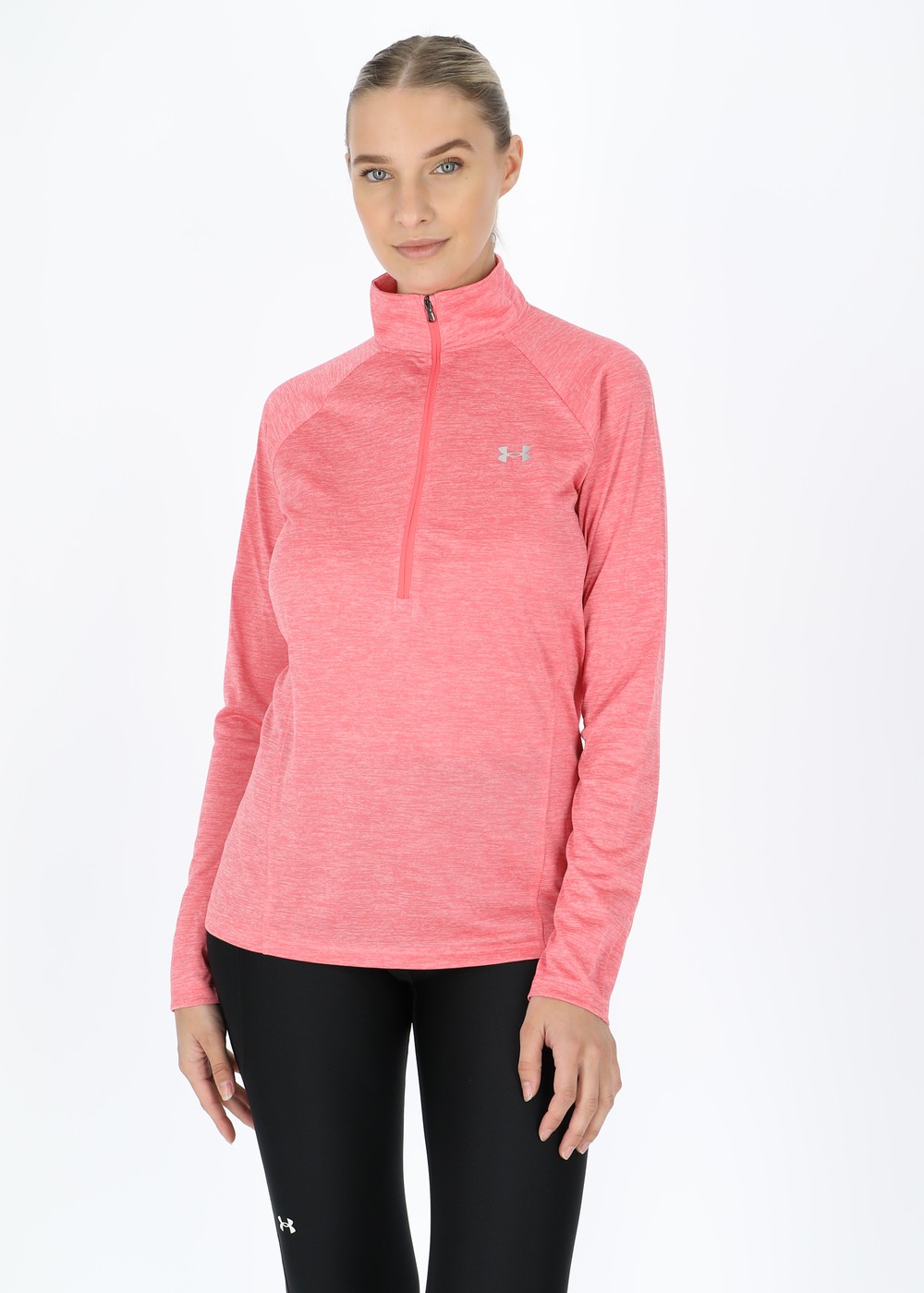 Tech 1/2 Zip - Twist, Cerise, S, Löpartröjor | Dam - Aktivitet - Löparkläder - Löpartröjor | Padelspecialisterna