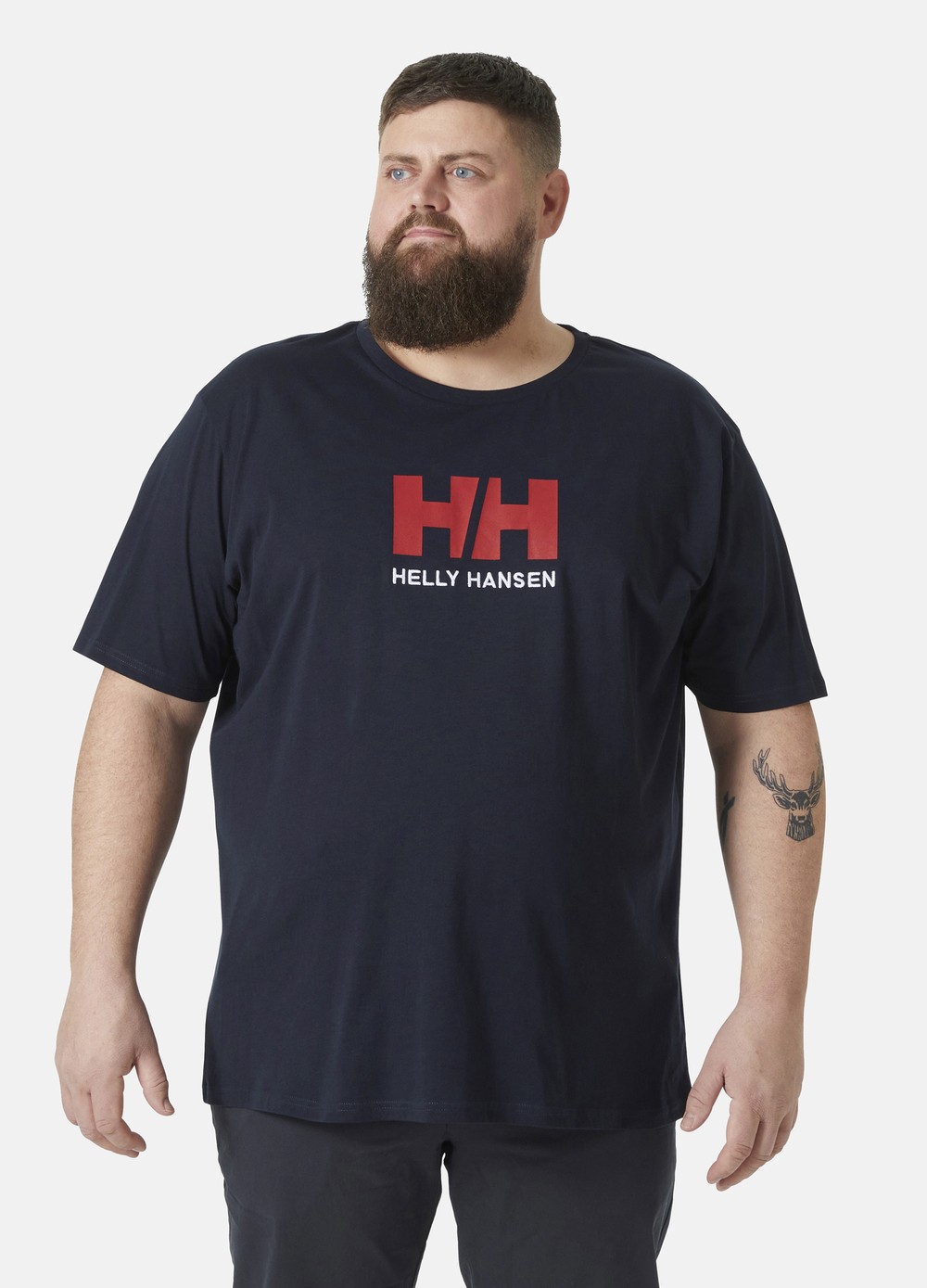 Hh Logo T-Shirt, Navy, L, T-Shirts | Herr - Kläder - T-shirts | Padelspecialisterna