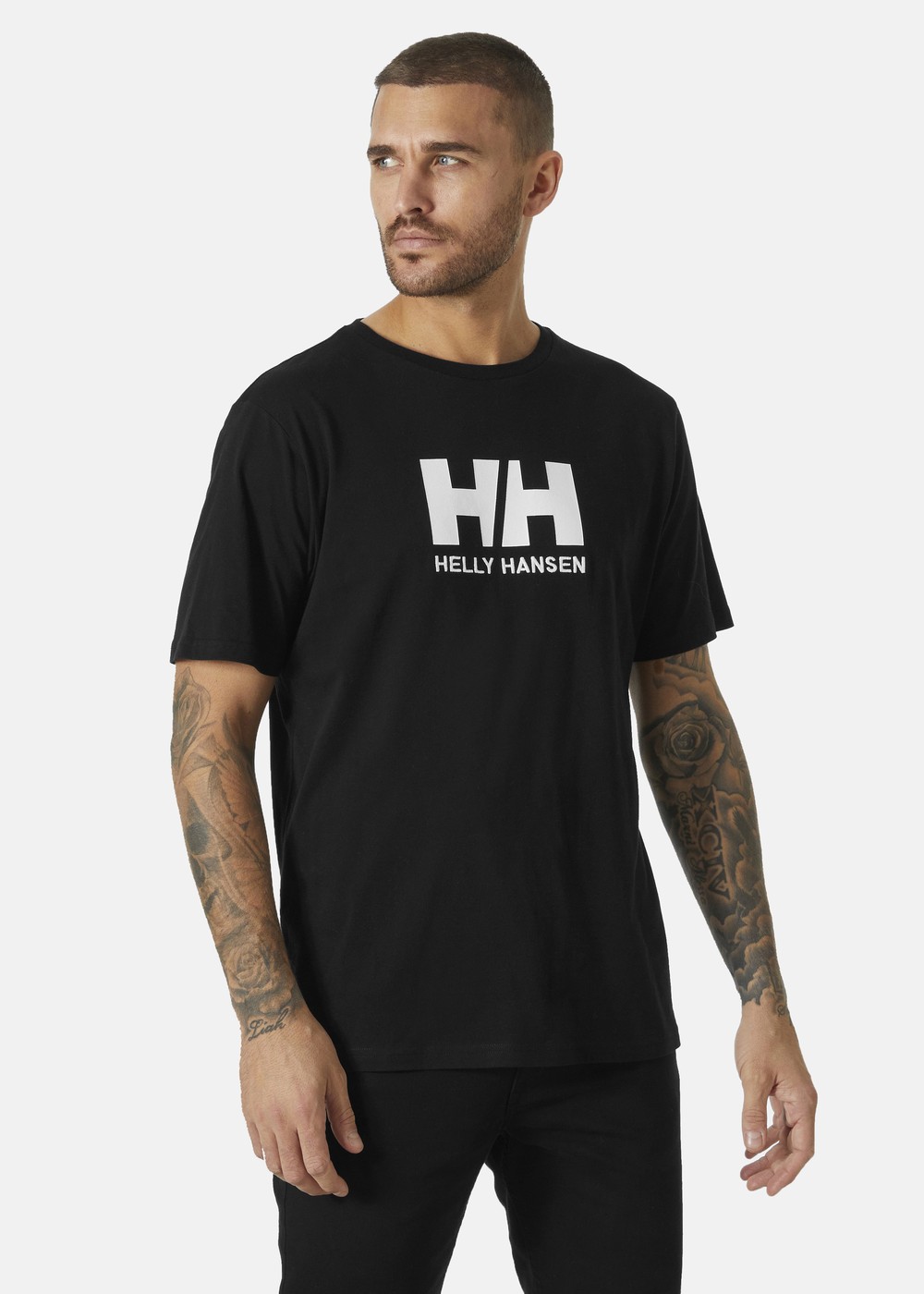 Hh Logo T-Shirt, Black, M, T-Shirts | Herr - Kläder - T-shirts | Padelspecialisterna