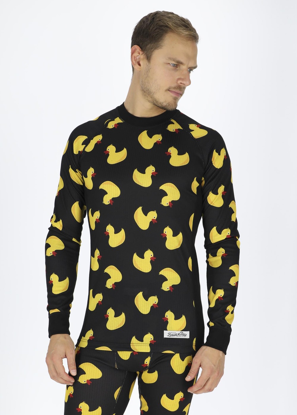 Crewneck L/S Baselayer, Yellow Duck, Xl, Underställströjor | Herr - Kläder - Underställ - Underställströjor | Padelspecialisterna