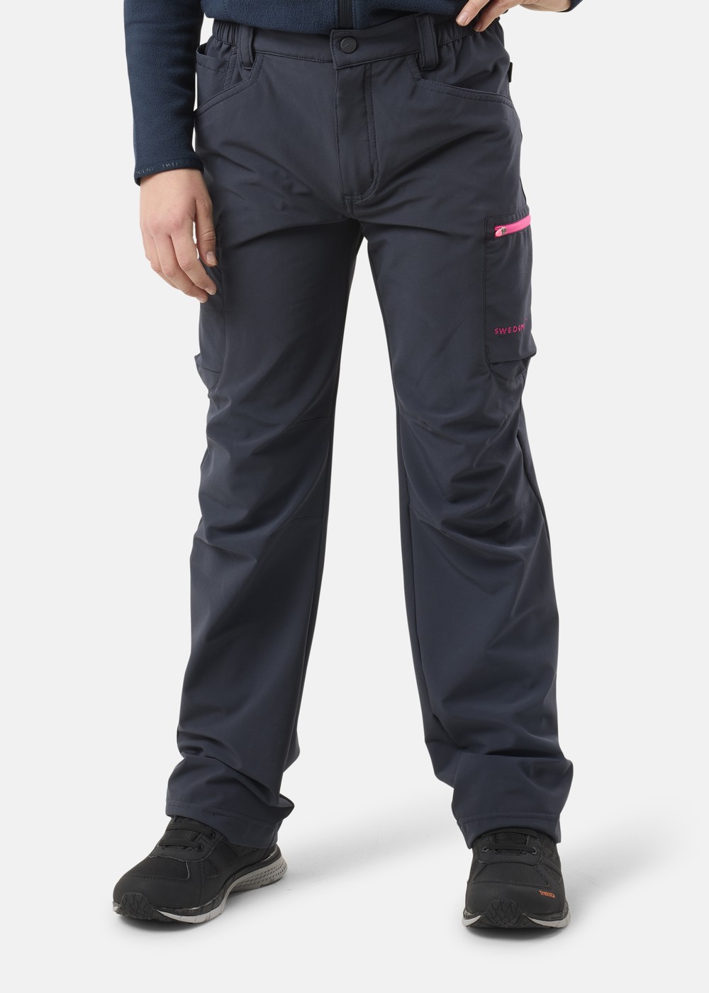 Glittertind Pants Jr, Charcoal/Fuchsia, 130, Byxor | Junior - Aktivitet - Outdoorkläder - Byxor | Padelspecialisterna