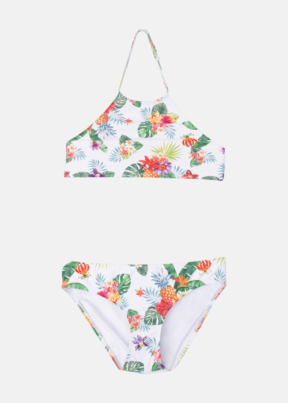 Bikini Flower Jr, White Pineapple, 160, Bikinis | Junior - Kläder - Badkläder - Bikinis | Padelspecialisterna