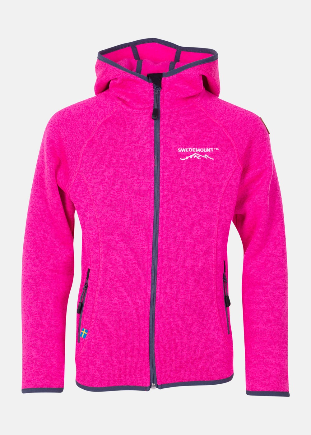 Reykjavik Fleece Jacket Jr, Fresh Pink Melange, 160, Tröjor | Junior - Aktivitet - Outdoorkläder - Tröjor | Padelspecialisterna