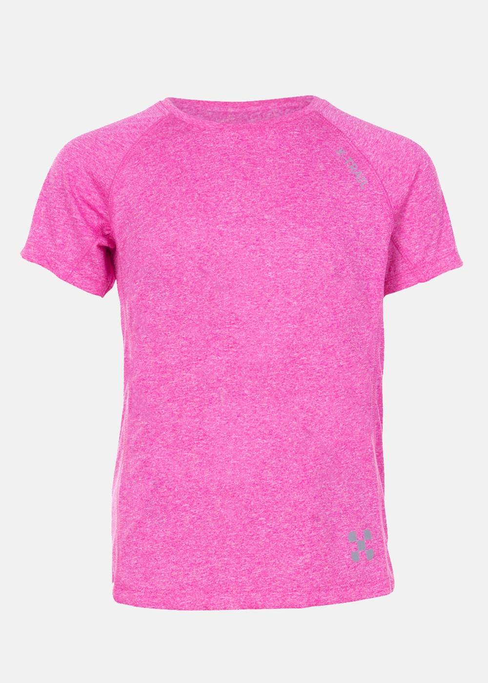 Training Tee Jr, Pink Melange, 150, Tränings-T-Shirts | Junior - Aktivitet - Träningskläder - Tränings-t-shirts | Padelspecialisterna