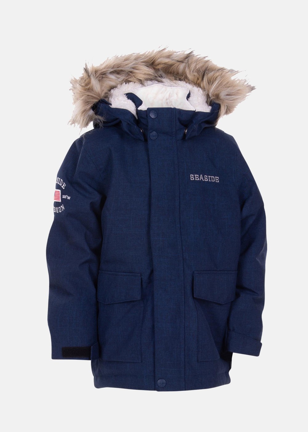 Denver Parka Kids, Navy Melange, 80, Vinterjackor | Junior - Kläder - Jackor - Vinterjackor | Padelspecialisterna