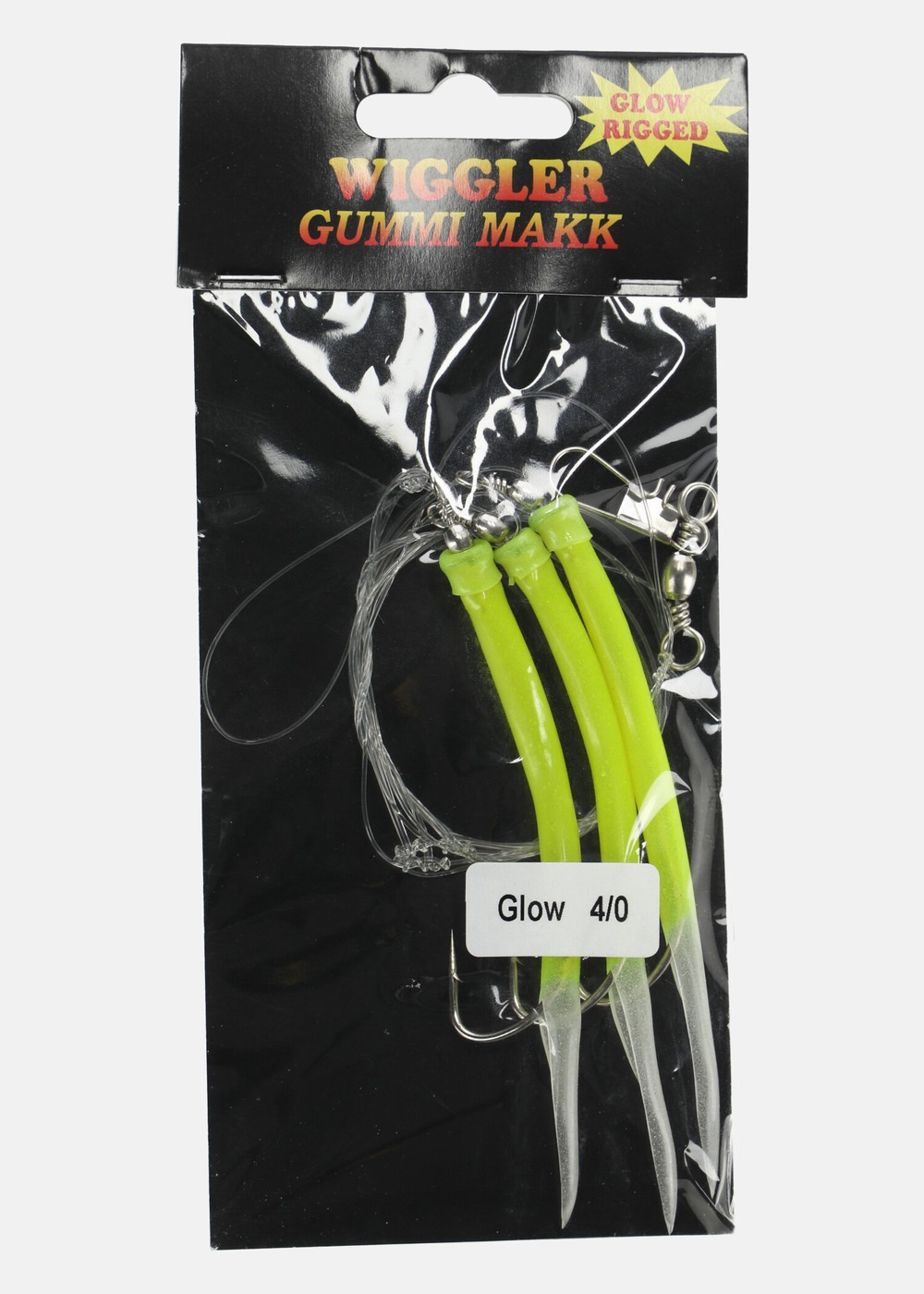 Gummi Makk Gul/Lys Rigged #4/0, Gul/Lys, Onesize, Kustdrag | Sport & aktivitet - Fiske - Fiskedrag - Kustdrag | Padelspecialisterna